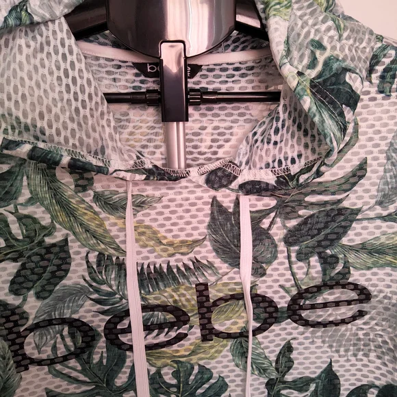 Bebe Tropical Green Leaf Hoodie - Picture 2 of 2